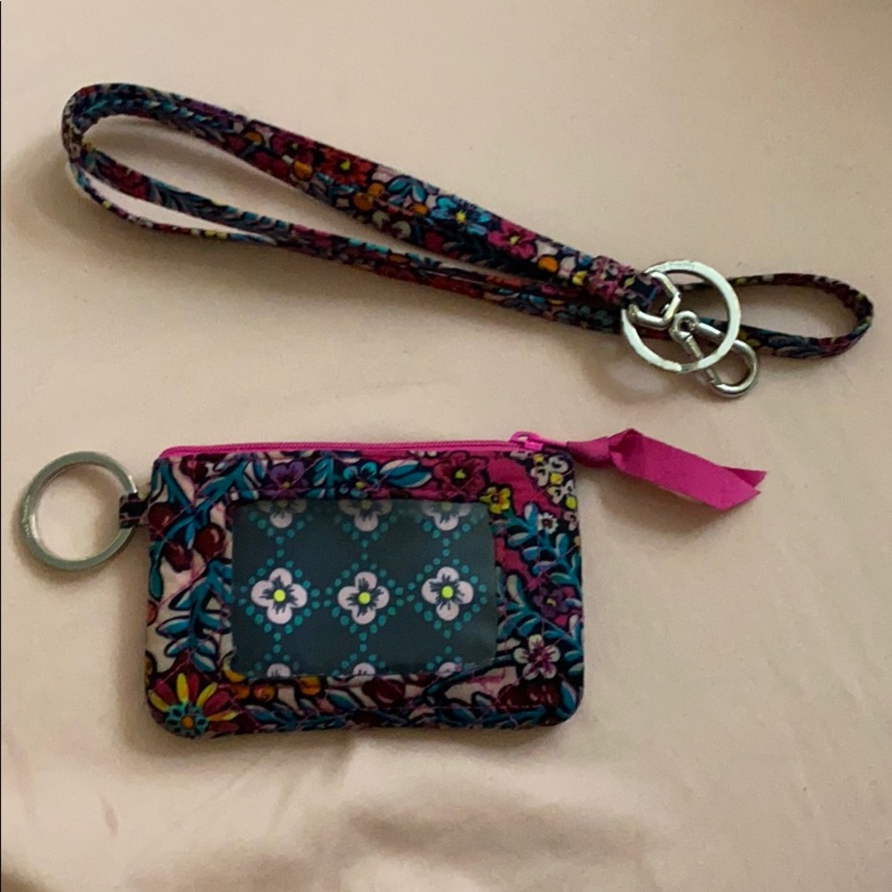 vera bradly land yard with card pouch